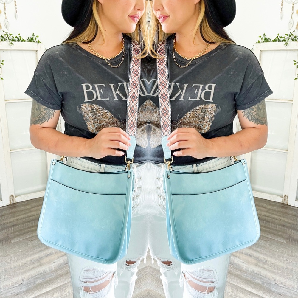 BLUE Guitar Strap Crossbody Bag